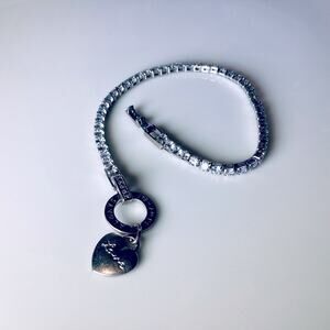 Love Heart Tag Tennis Bracelet